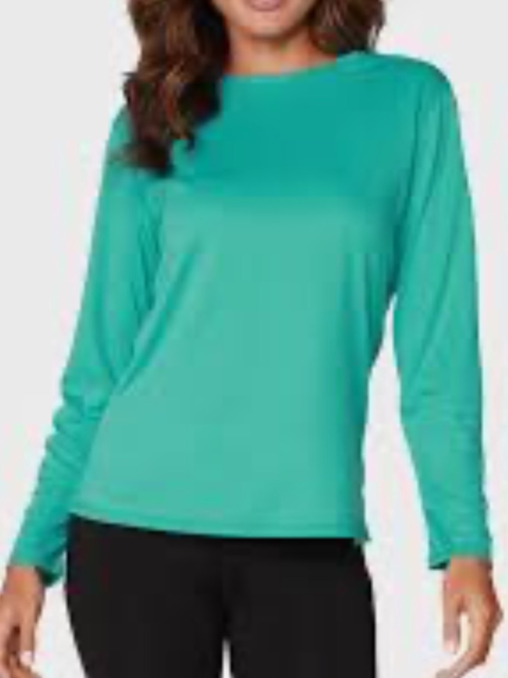 Athletic Works Women’s Long Sleeve Performance Top - Teal